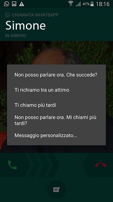 Come faccio a chiamare con WhatsApp Android