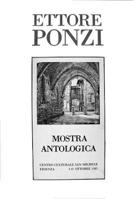 1985, la mostra antologica di Ettore Ponzi