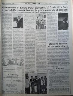 1985, la mostra antologica di Ettore Ponzi