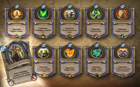 hearthstone poteri heroe