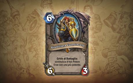 Hearthstone gran torneo Giustiziera Cuorsincero