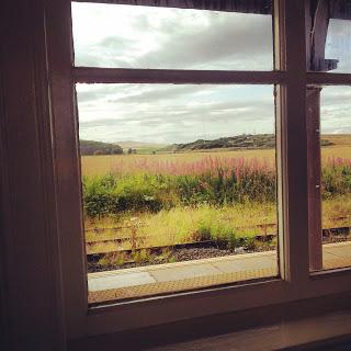 Vista dalla stazione di Leuchars, Scozia