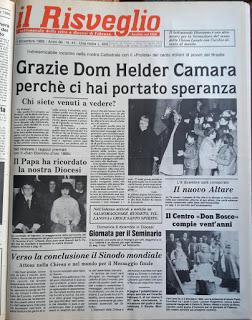 1985, la visita di Dom Hélder Câmara