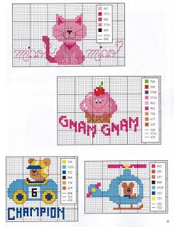 Punto croce per bambini all' asilo