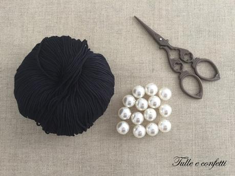 Collana DIY perle e cotone