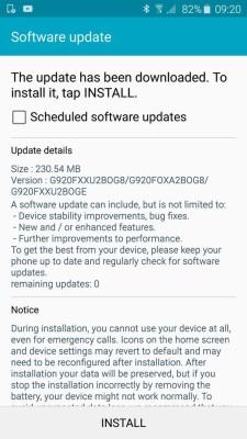 Samsung Galaxy S6 riceve il primo minor update basato su Android 5.1.1 Lollipop s6-update Samsung Galaxy S6 Lo smartphone Samsung Galaxy S6 riceve in Francia il primo minor update del peso di circa 230 MB basato su Android 5.1.1 Lollipop Lo smartphone Samsung Galaxy S6 riceve in Francia il primo minor update del peso di circa 230 MB basato su Android 5.1.1 Lollipop Lo smartphone Samsung Galaxy S6 riceve in Francia il primo minor update del peso di circa 230 MB basato su Android 5.1.1 Lollipop