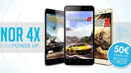 Honor collabora con Gameloft per offrire agli utenti di Honor 4X un'esperienza gaming coinvolgente