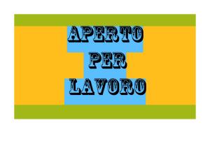 aperto per lavoro