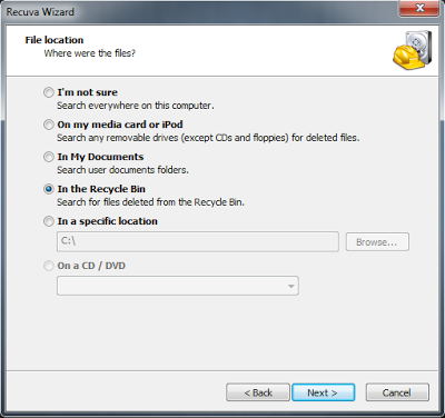 Windows - Come recuperare i file cancellati per sbaglio