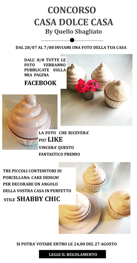 CONCORSO 'CASA DOLCE CASA': potrete vincere tre ceramiche CAKE DESIGN