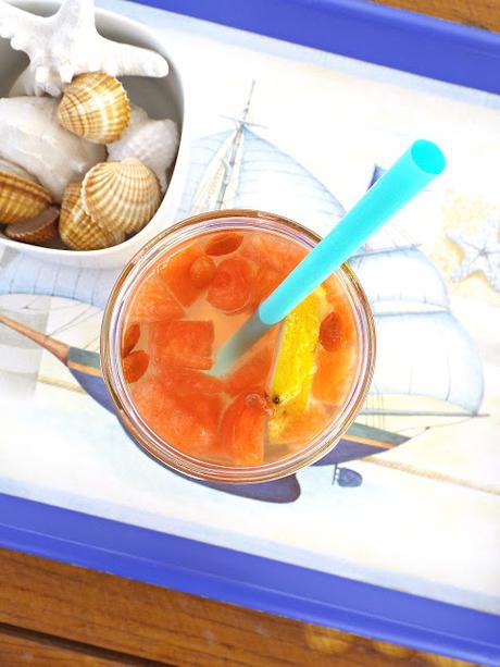 Detox water #10: Cocomero, limone e bacche Goji