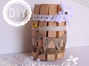 Tutorial vasetto Shabby Chic fatto gancini panni