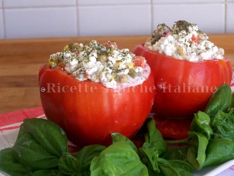 pomodori ripieni fiocchi di latte