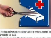 Renzi toglie l’IMU ricchi taglia Sanità poveri