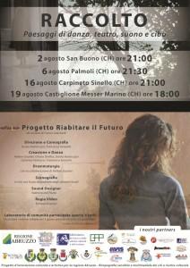 Raccolto. Paesaggi di danza, teatro, suono e cibo. Dal 2 agosto nel vastese