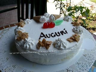 Torta gelato zuppa inglese e fiordilatte.