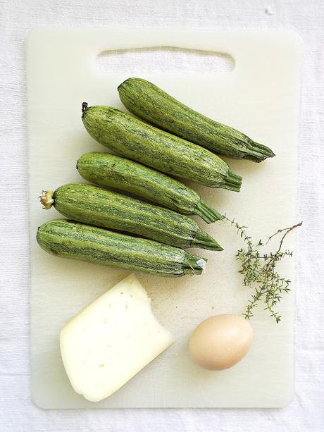 Sformato di zucchine, pecorino e timo