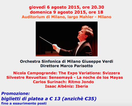 Il concerto “ispanico” de La Verdi a Milano: prezzo speciale per i lettori di Italo-Spagnola