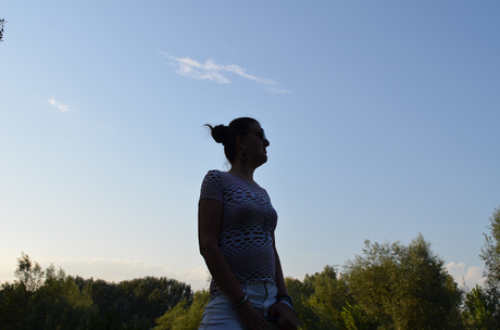 three brand for my outfit walking along the Po