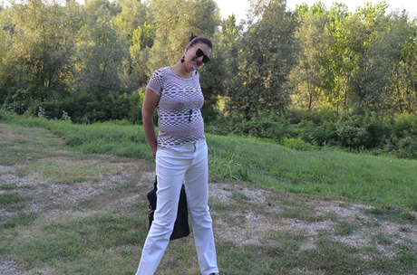 Three brand for my outfit walking along the Po