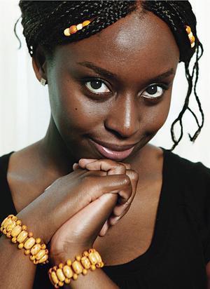 Nigerian born, Chimamander Ngozi Adichie, author of the novel Purple Hibiscus.