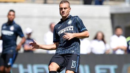 Nemanja Vidic, difensore dell'Inter. Reuters