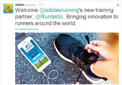 [Flash News] Adidas compra Runtastic, l'App per il Fitness