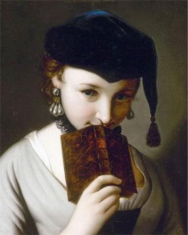 Ragazza con un libro di Antonio Pietro Rotari