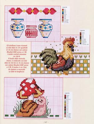 Punto croce - strofinacci ricamati