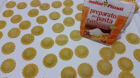 Ravioli fatti in casa con spinaci e ricotta