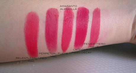 Rossetti Alkemilla Eco Bio Cosmetics - Swatch & Comparison