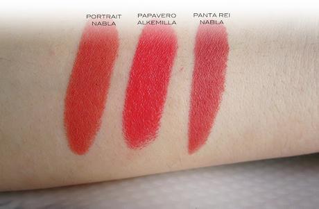 Rossetti Alkemilla Eco Bio Cosmetics - Swatch & Comparison