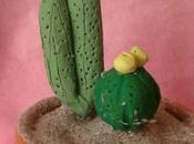 Cactus fatti pasta polimerica Sculpey
