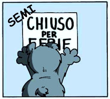 Blog scemi-chiuso per ferie