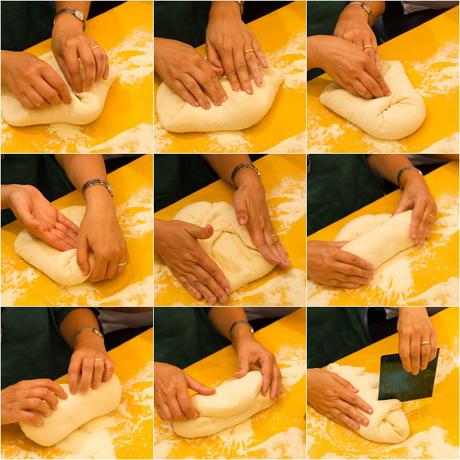 La storia di Matera è scritta nel suo pane. Capunti con crema di melanzane e briciole di peperoni cruschi.