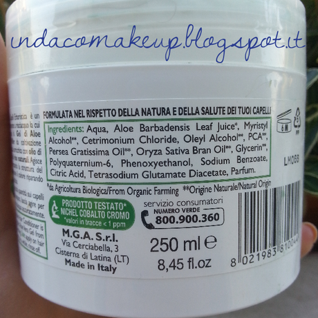 Review - Omia Laboratories Maschera Capelli Erboristica Anti-Crespo Aloe Vera
