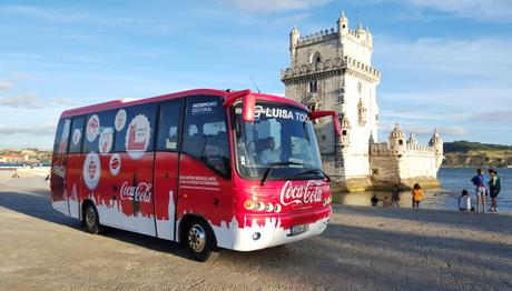 Il minibus gratuito Coca-Cola di Lisbona