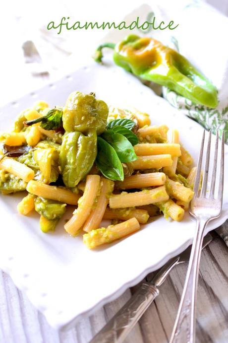 pasta alla crema di peperoncini verdi