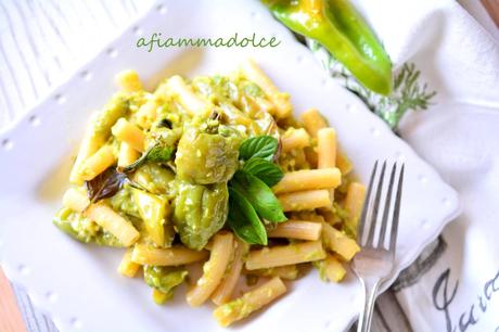 pasta alla crema di peperoncini verdi