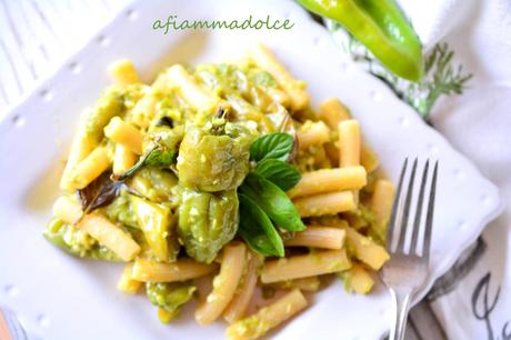 pasta alla crema di peperoncini verdi