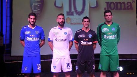 Empoli 2015-2016, maglia Joma: tutti con la numero 10