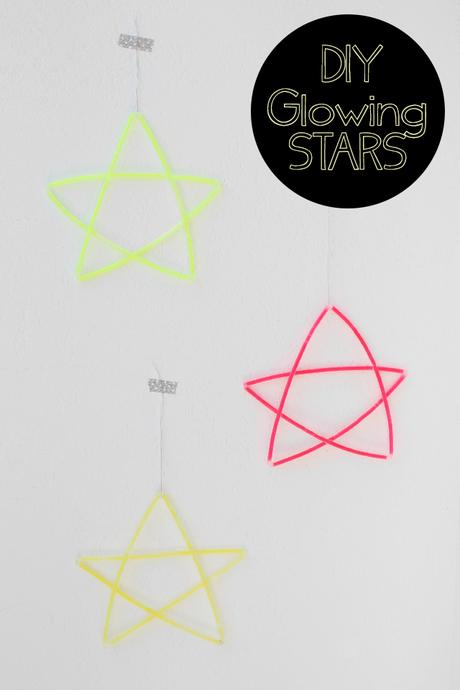 DIY Glowing Stars - Stelle Luminose - decorazioni da appendere - Tutorial