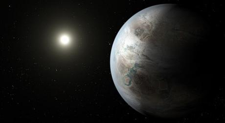 Kepler-452b in una rappresentazione artistica della NASA. Credit: NASA-JPL-Caltech, Pyle