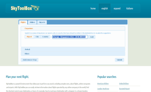 SkyToolBox: tutti i voli a portata di click