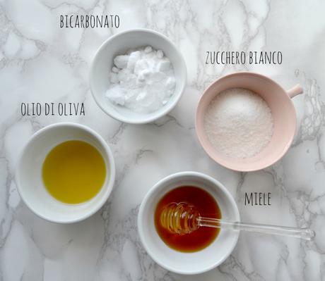 scrub piedi ingredienti