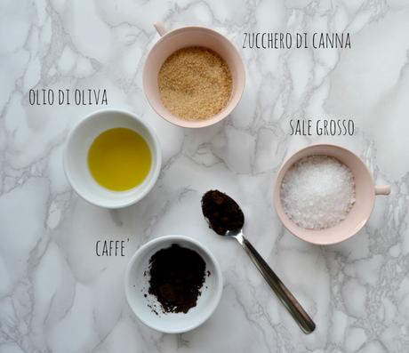 scrub al caffe' ingredienti