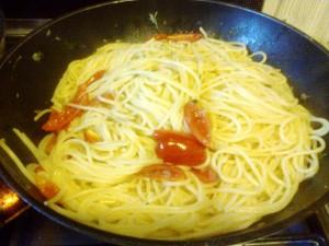 Spaghetti vongole e datterini