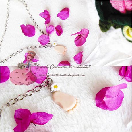 Ciondolo baby, realizzato in Fimo.