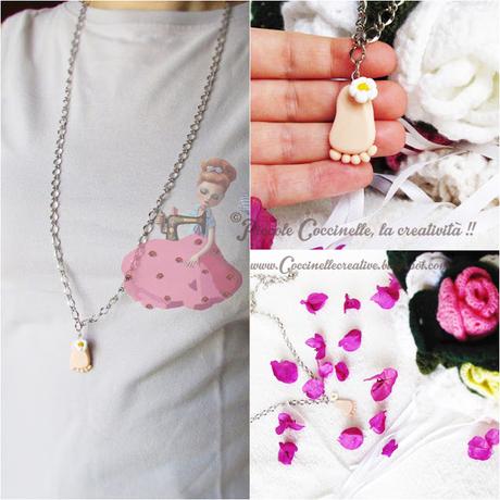 Ciondolo baby, realizzato in Fimo.