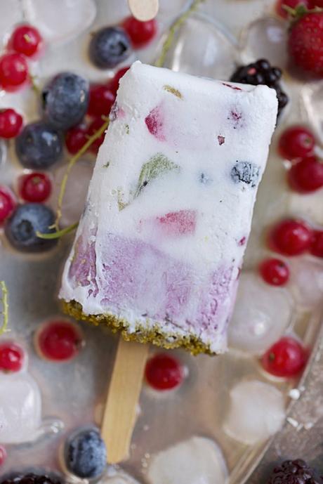 GELATO COCCO E FRUTTI DI BOSCO | BERRYLICIOUS POPSICLES